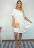 The French Dress - Cy White dubai outfit dress brunch fashion mums