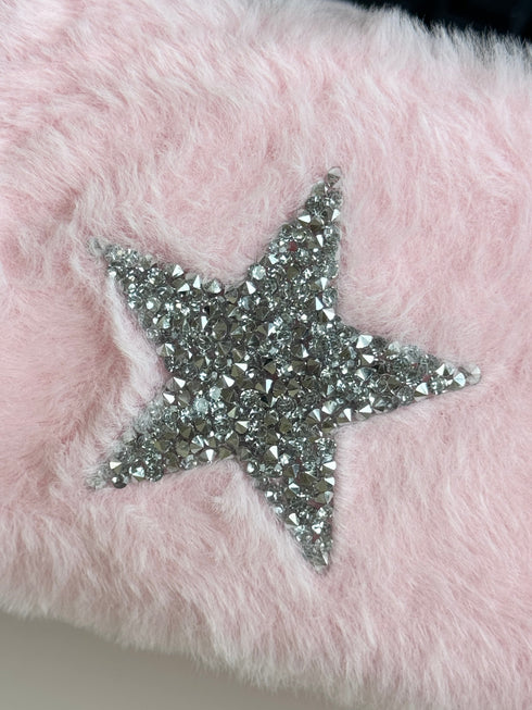 The Furry Pouch - Ice pink Diamond Star dubai outfit dress brunch fashion mums