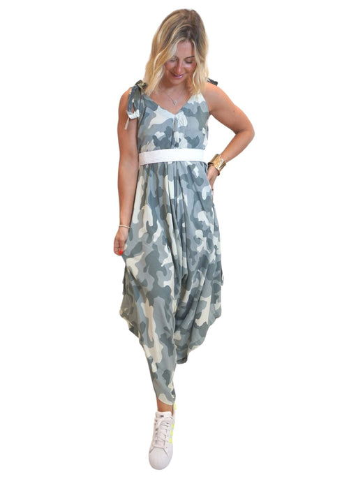 O/S The Harem Jumpsuit - Classic Camo dubai outfit dress brunch fashion mums