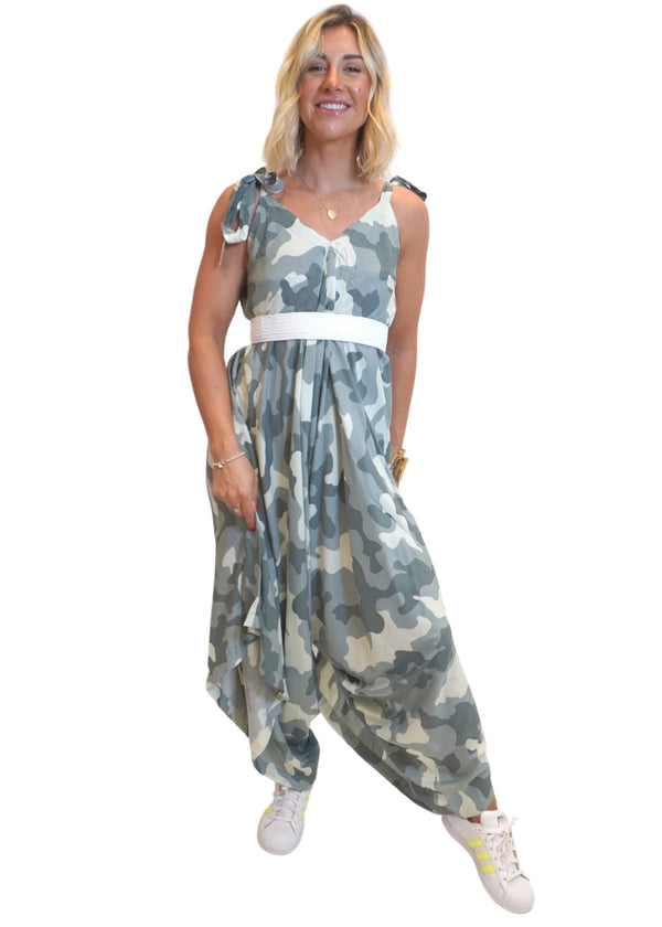 O/S The Harem Jumpsuit - Classic Camo dubai outfit dress brunch fashion mums