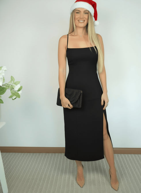 The Hayley Dress - Christmas Black dubai outfit dress brunch fashion mums