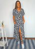 XS / Long / Mid Sleeve The Helen Dress - Black Bouquet dubai outfit dress brunch fashion mums