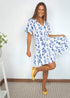 2XS / Short / Mid Sleeve The Helen Dress - Floral Sprays dubai outfit dress brunch fashion mums