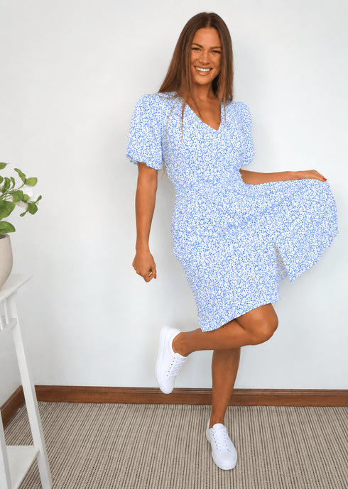 The Helen Dress - Ocean Spots dubai outfit dress brunch fashion mums