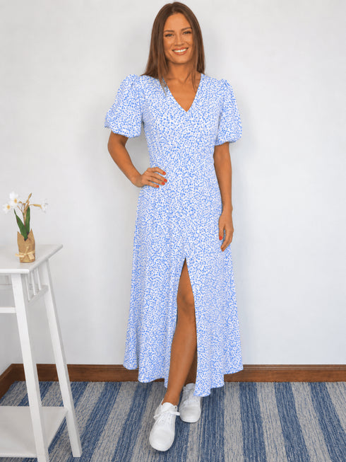 The Helen Dress - Ocean Spots dubai outfit dress brunch fashion mums
