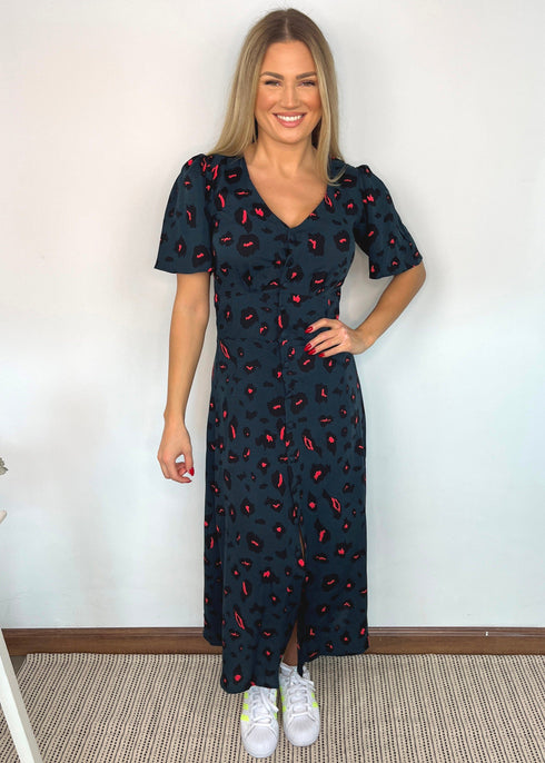 The Kensington Dress - Forest Leopard dubai outfit dress brunch fashion mums