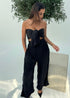 The KMH Edit Trousers - Midnight Black Satin dubai outfit dress brunch fashion mums