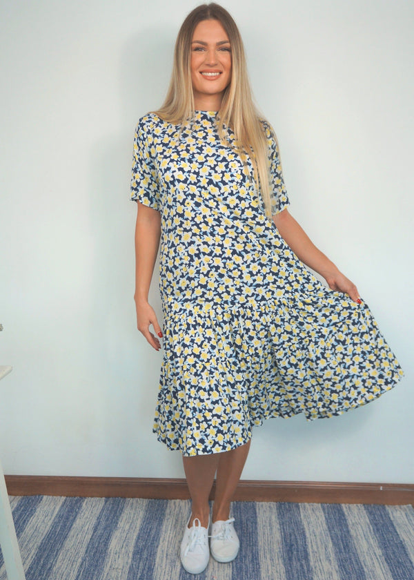 The Lakes Dress - Daffodil Blue dubai outfit dress brunch fashion mums
