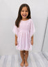The Little Kaftan - Neon Pink Flamingo w/ White Pom Poms dubai outfit dress brunch fashion mums