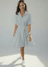 The Lola Shirt Dress - Cy Azure Blue dubai outfit dress brunch fashion mums