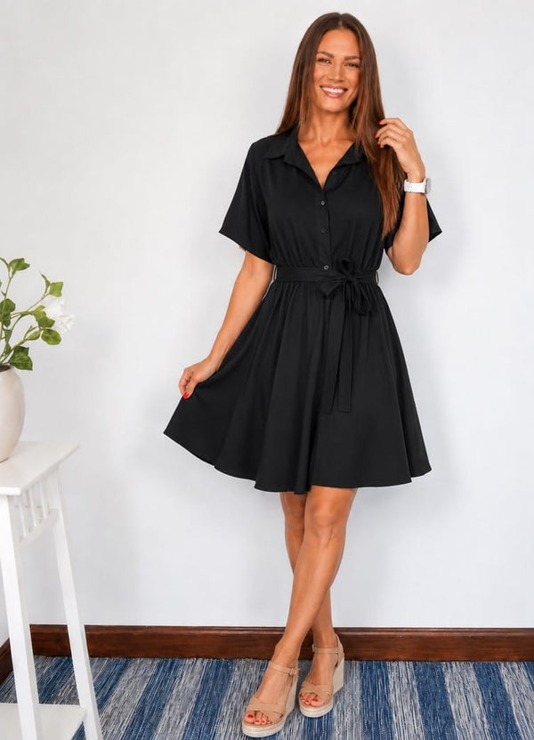 The Lola Shirt Dress - Cy Black dubai outfit dress brunch fashion mums