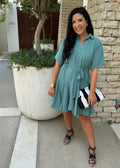 The Lola Shirt Dress - Cy Khaki dubai outfit dress brunch fashion mums