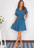 The Lola Shirt Dress - Cy Slate Blue dubai outfit dress brunch fashion mums