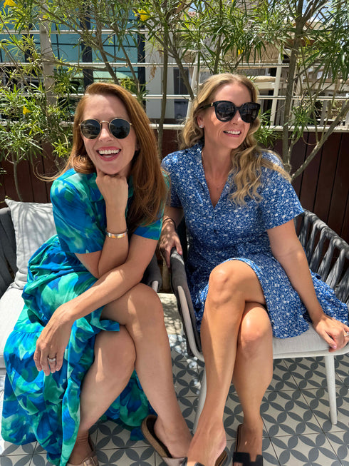 The Lola Shirt Dress - Ditsy Royal dubai outfit dress brunch fashion mums