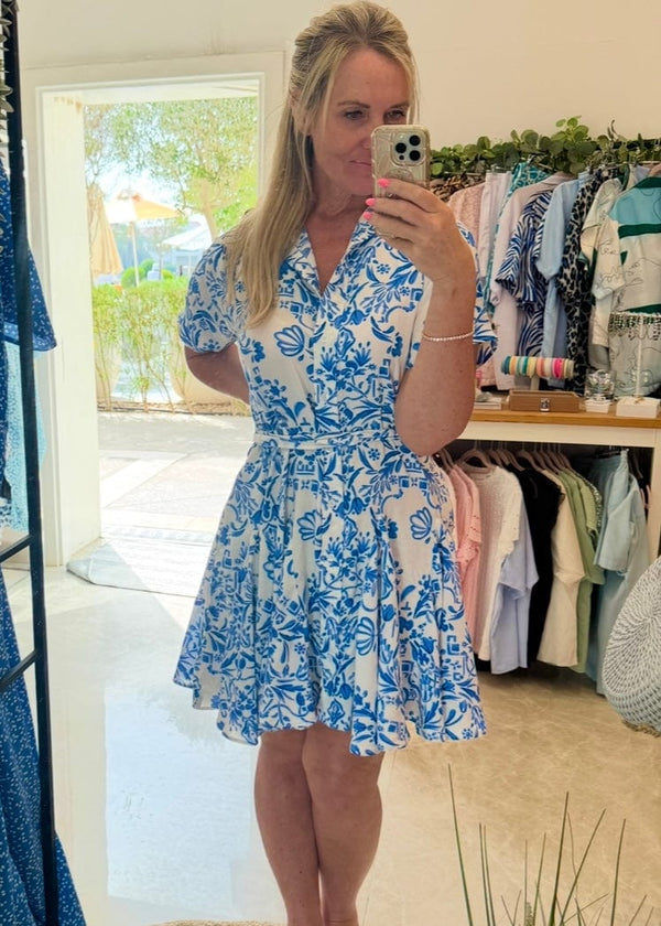 The Lola Shirt Dress - Painted Seaside dubai outfit dress brunch fashion mums