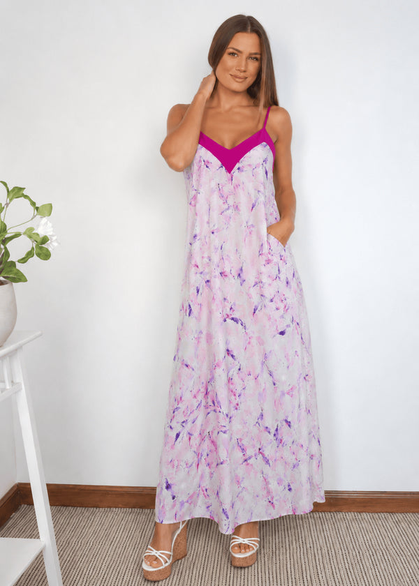 The Lottie Maxi Dress - Feathered Floral dubai outfit dress brunch fashion mums