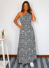 One Size (UK 8 - 16) / Maxi The Marbella Dress Mini - Black Jungle dubai outfit dress brunch fashion mums