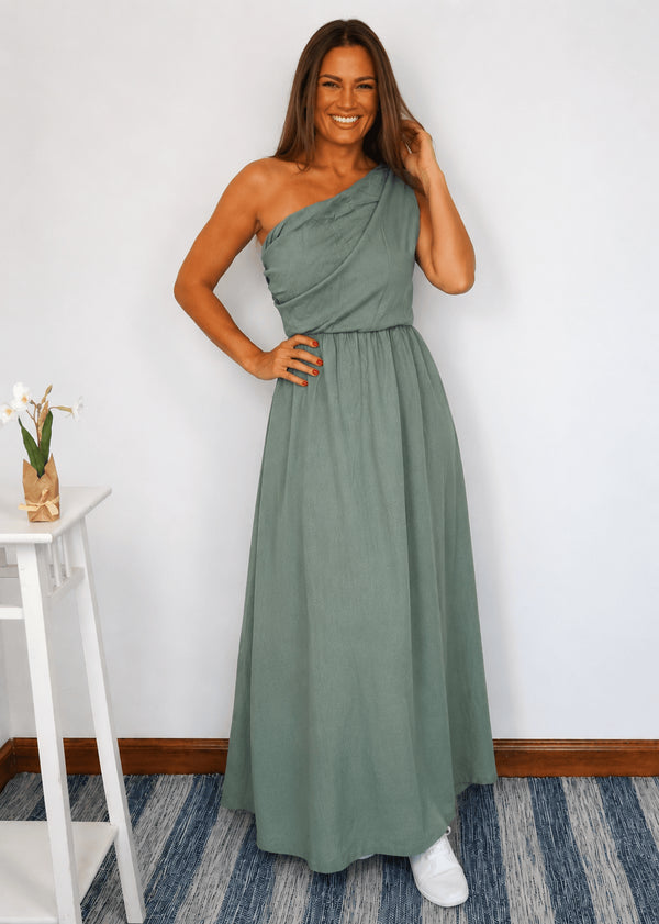 The Marbella Dress Mini - Cy Khaki dubai outfit dress brunch fashion mums