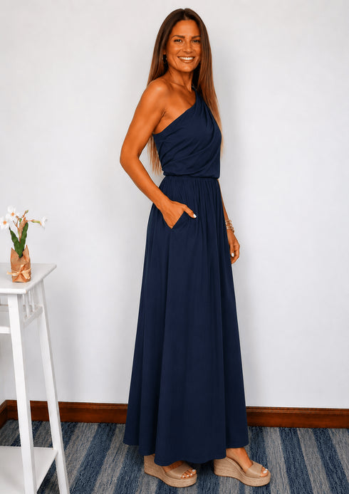 The Marbella Dress Mini - Cy Navy dubai outfit dress brunch fashion mums