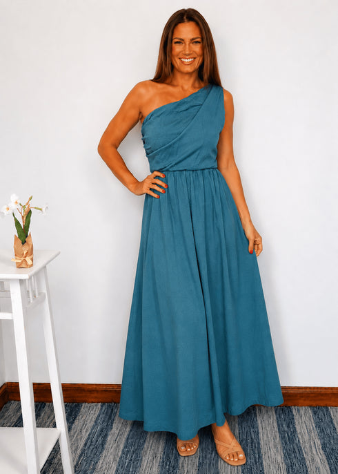 The Marbella Dress Mini - Cy Teal dubai outfit dress brunch fashion mums