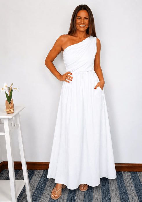 The Marbella Dress Mini - Cy White dubai outfit dress brunch fashion mums