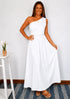 One Size (UK 8 - 16) / Maxi The Marbella Dress Mini - Cy White dubai outfit dress brunch fashion mums