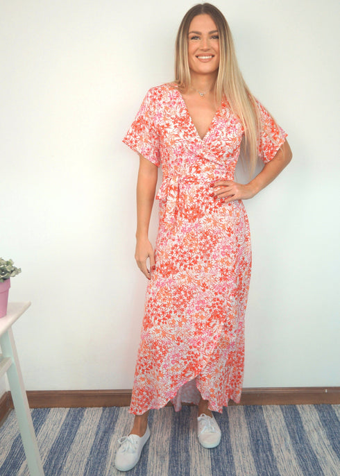 The Maxi Wrap Dress - Copa Cabana dubai outfit dress brunch fashion mums
