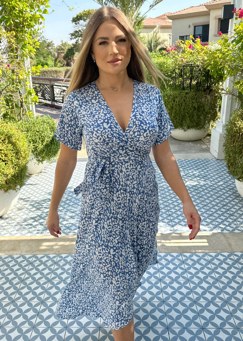 The Maxi Wrap Dress - Jungle Skies dubai outfit dress brunch fashion mums