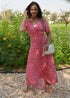 The Maxi Wrap Dress - Lipstick Flowers dubai outfit dress brunch fashion mums