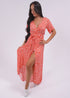 The Maxi Wrap Dress - Lipstick Flowers dubai outfit dress brunch fashion mums