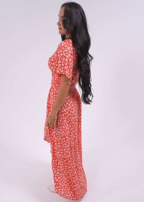 The Maxi Wrap Dress - Lipstick Flowers dubai outfit dress brunch fashion mums