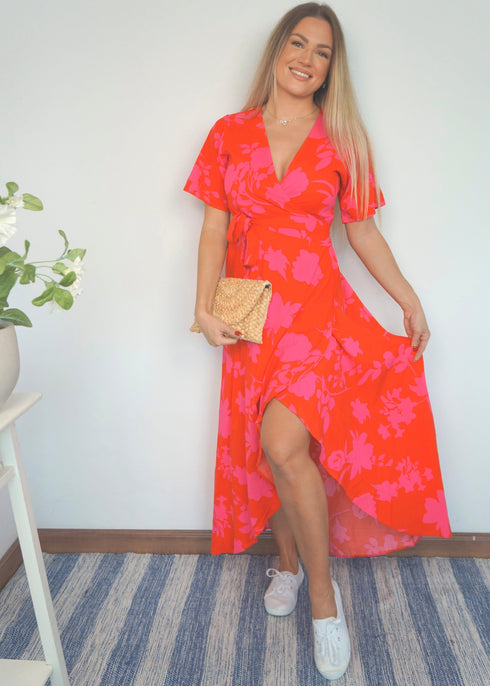 The Maxi Wrap Dress - Long Hot Summer dubai outfit dress brunch fashion mums