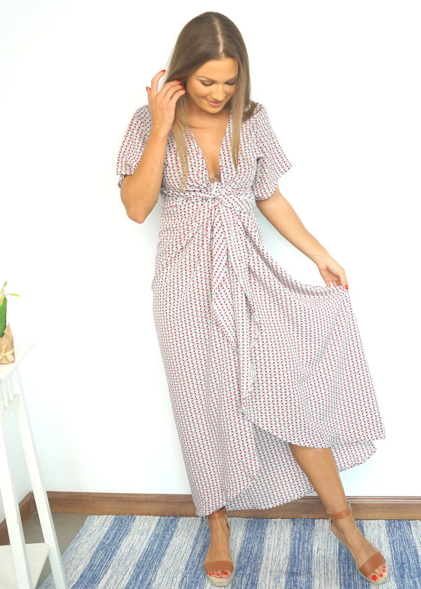 The Maxi Wrap Dress - Mint Strawberries & Cream dubai outfit dress brunch fashion mums