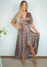 The Maxi Wrap Dress - Platinum Polka Dot dubai outfit dress brunch fashion mums