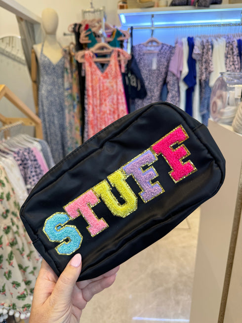 Stuff - Black The Medium Pouch dubai outfit dress brunch fashion mums