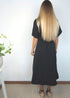 The Midi Fitted Shirt Dress - Cy Black dubai outfit dress brunch fashion mums