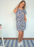 The Mini Anywhere Dress - Cobalt Gold Leopard dubai outfit dress brunch fashion mums