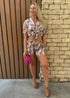The Neon Star Co-ords - Shirt & Shorts Set - Platinum Snake dubai outfit dress brunch fashion mums