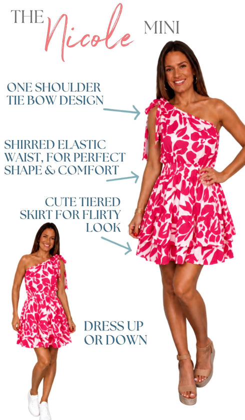 One size (fits UK 8 - 16) The Nicole Mini - TEMPLATE dubai outfit dress brunch fashion mums