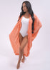 O/S The Palm Kimono - Coral Dashes dubai outfit dress brunch fashion mums