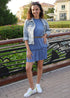 The Party Tunic - Slate Blue Pleats dubai outfit dress brunch fashion mums