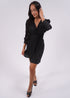 The Perfect Little Wrap Dress - Black Pleats dubai outfit dress brunch fashion mums