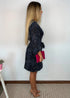 The Perfect Little Wrap Dress - Navy Confetti dubai outfit dress brunch fashion mums
