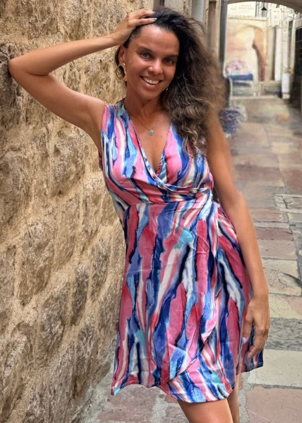 The Perfect Little Wrap Dress - Summer Waters dubai outfit dress brunch fashion mums