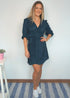 The Perfect Little Wrap Dress - Teal Pleats dubai outfit dress brunch fashion mums