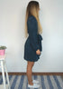 The Perfect Little Wrap Dress - Teal Pleats dubai outfit dress brunch fashion mums
