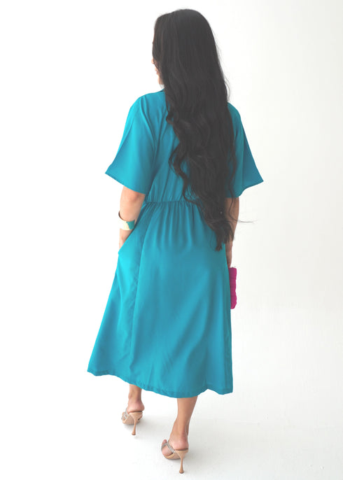 The Perfect Shirt Dress - Emerald Green dubai outfit dress brunch fashion mums