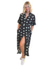 The Perfect Shirt Dress - Midnight Mint Polka dubai outfit dress brunch fashion mums