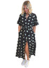 The Perfect Shirt Dress - Midnight Mint Polka dubai outfit dress brunch fashion mums