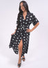 The Perfect Shirt Dress - Midnight Mint Polka dubai outfit dress brunch fashion mums